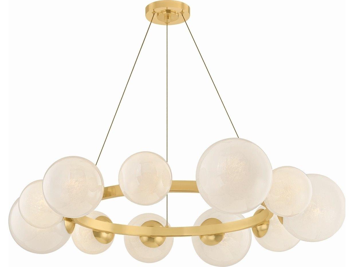 Hudson Valley Pacama 11-Light Aged Brass Pendant