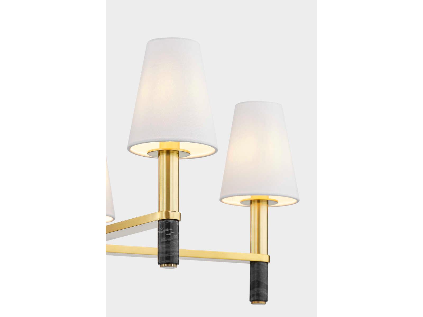 Hudson Valley Montreal 5-Light Aged Brass Chandelier