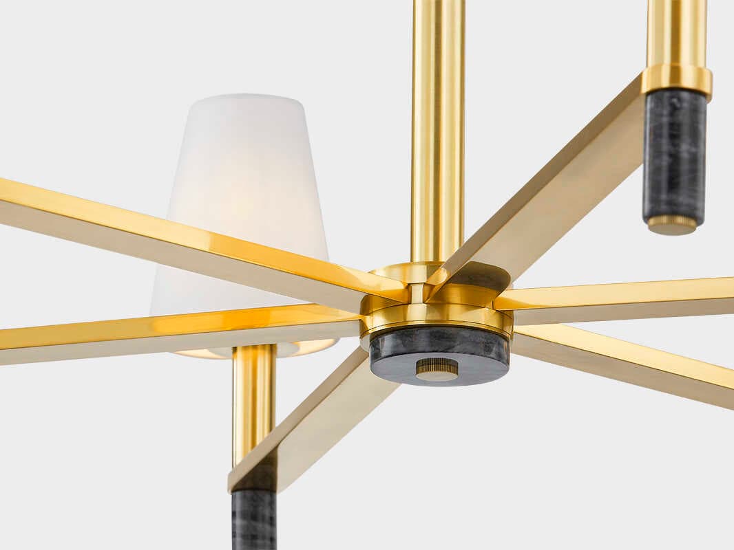 Hudson Valley Montreal 6-Light Aged Brass Chandelier