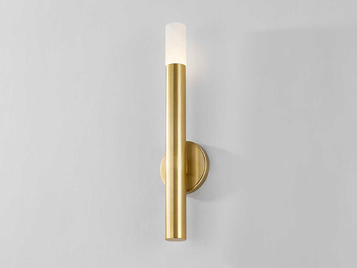 Hudson Valley Pali 1-Light Aged Brass Wall Sconce