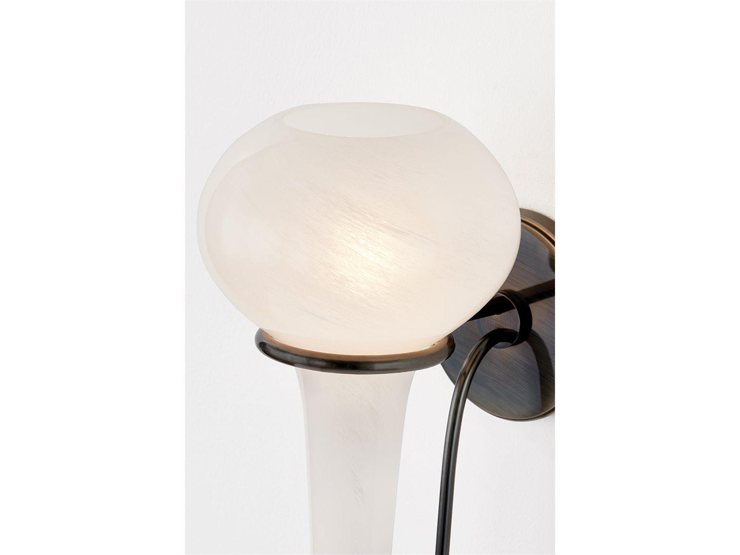 Hudson Valley Adams 1-Light Black Nickel Wall Sconce