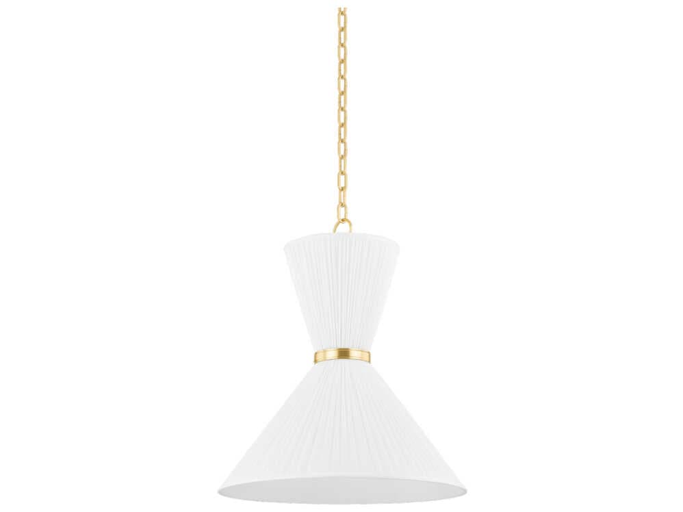 Hudson Valley Enid 2-Light Aged Brass Pendant