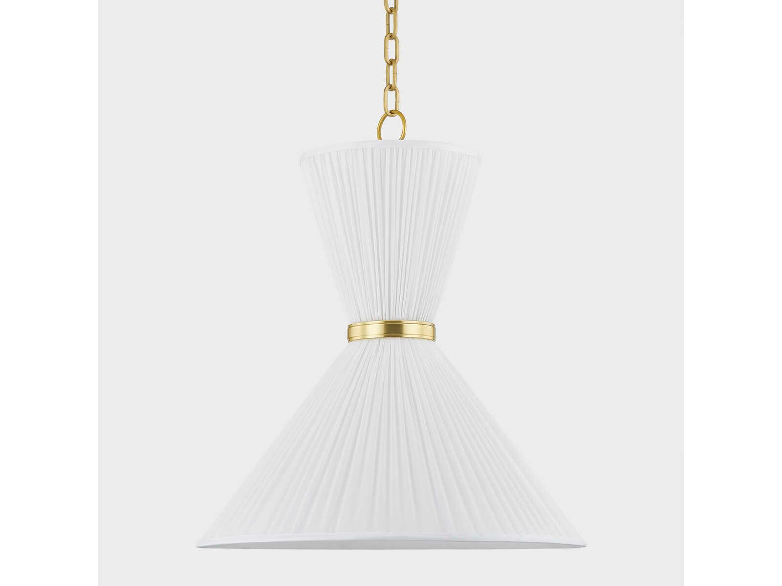 Hudson Valley Enid 2-Light Aged Brass Pendant