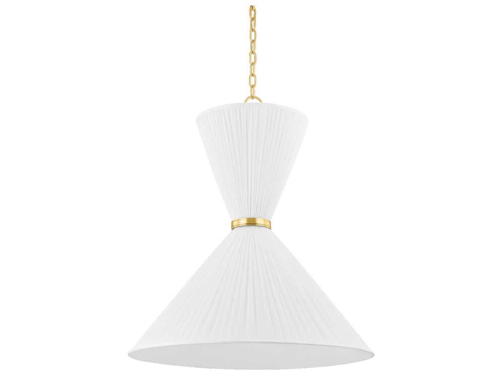 Hudson Valley Enid 2-Light Aged Brass Pendant