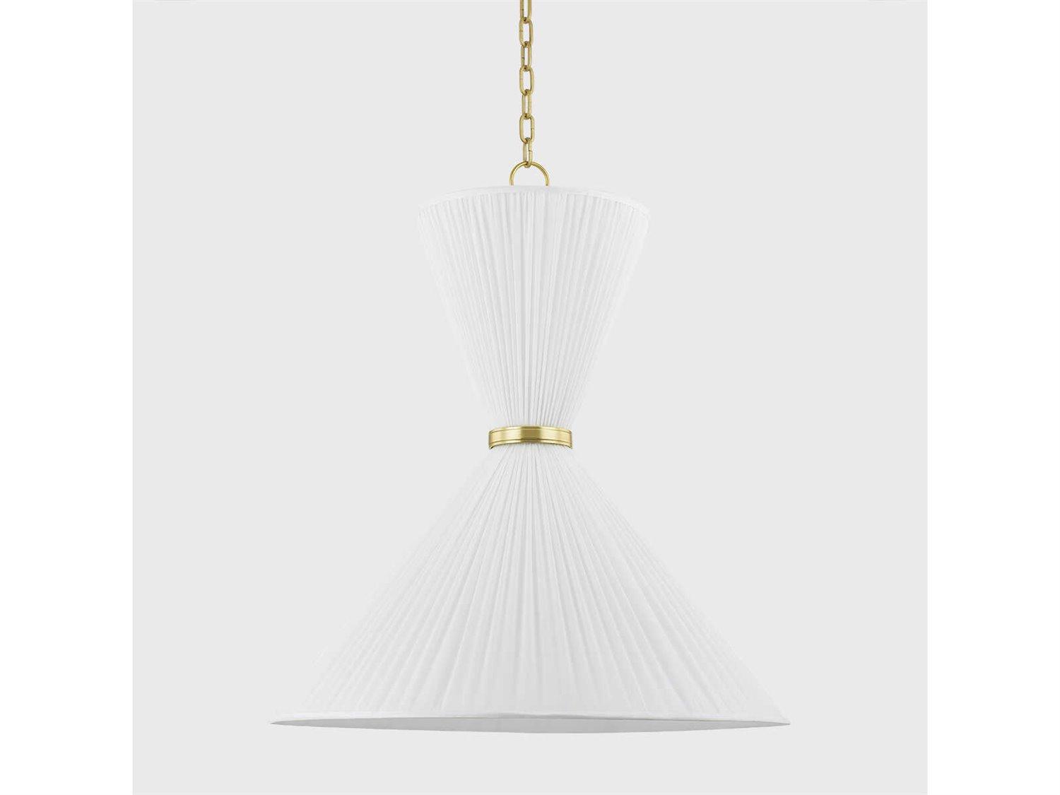Hudson Valley Enid 2-Light Aged Brass Pendant