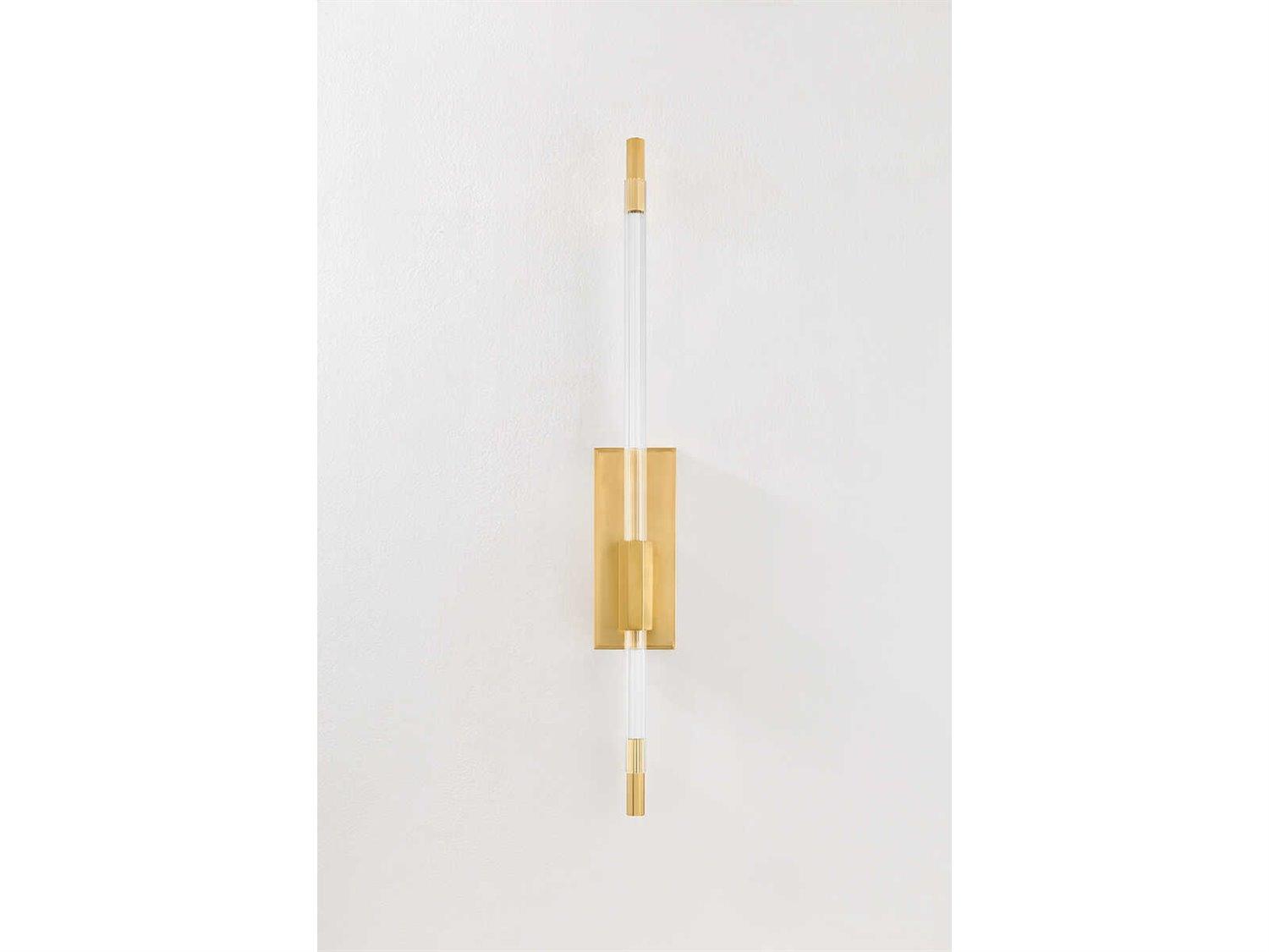 Hudson Valley Rosco 2-Light Aged Brass Wall Sconce