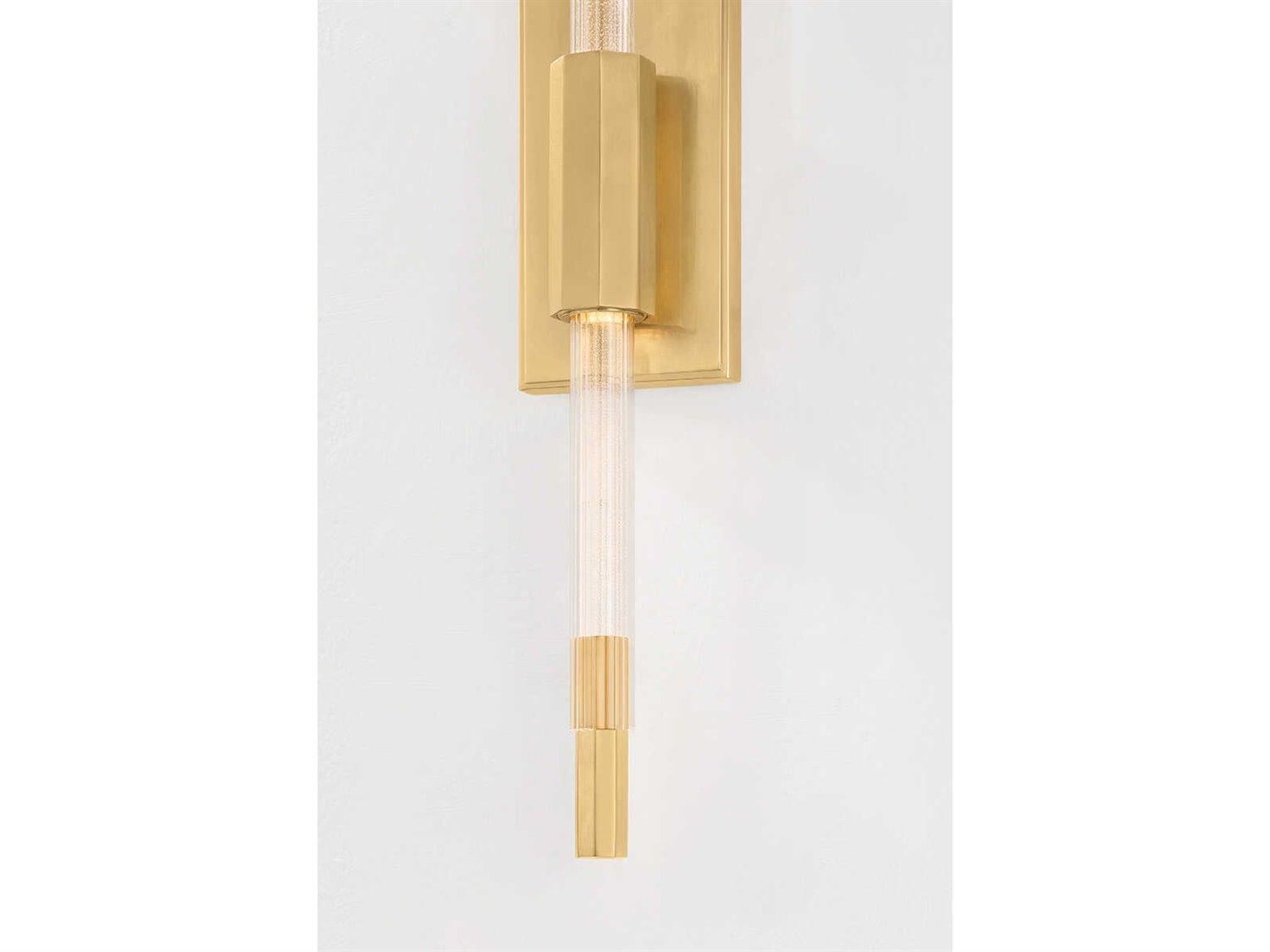 Hudson Valley Rosco 2-Light Aged Brass Wall Sconce