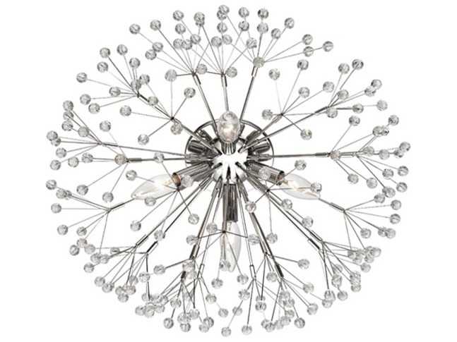 Hudson Valley Dunkirk 4-Light Polished Nickel Crystal Wall Sconce