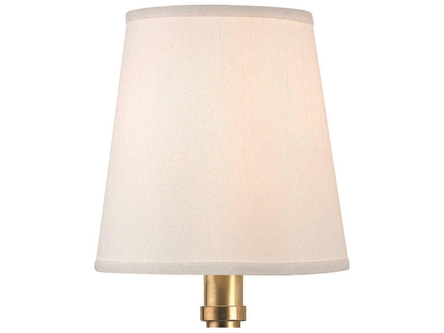 Hudson Valley Malibu 1-Light Aged Brass White Wall Sconce
