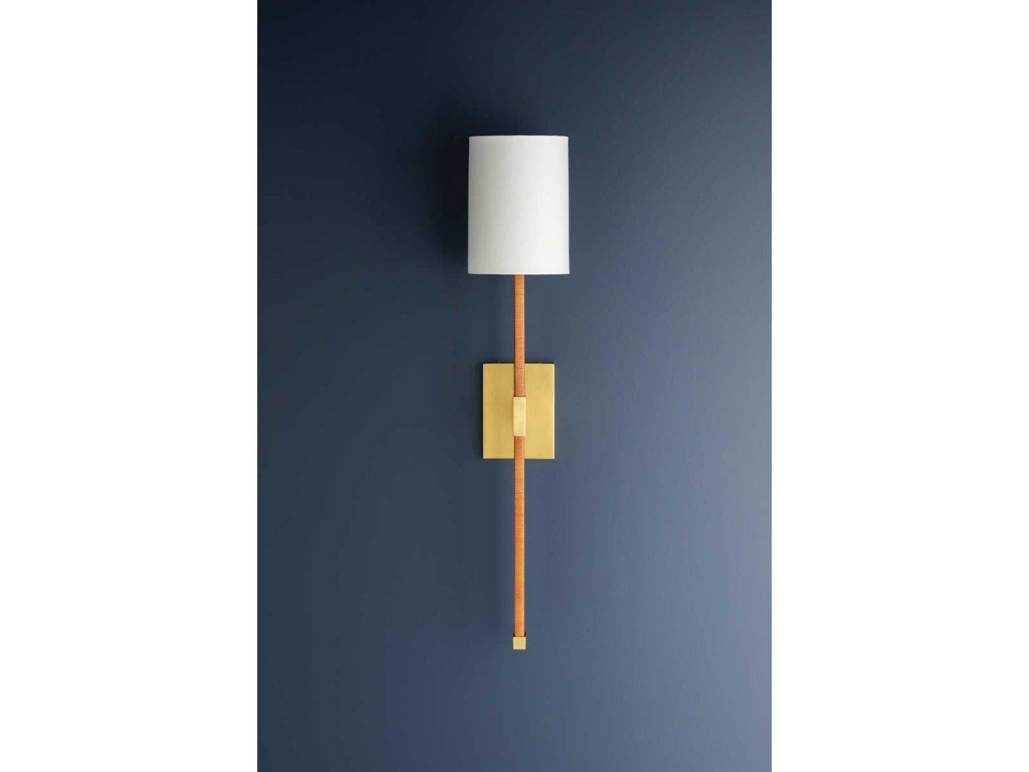 Hudson Valley Minnetonka 1-Light Aged Brass Wall Sconce