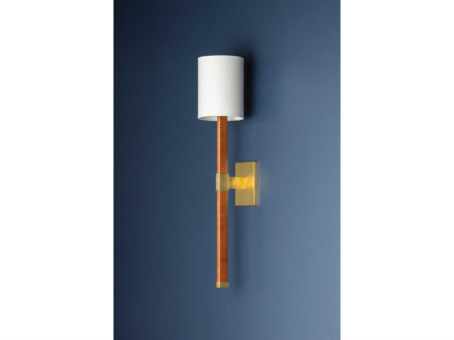 Hudson Valley Minnetonka 1-Light Aged Brass Wall Sconce