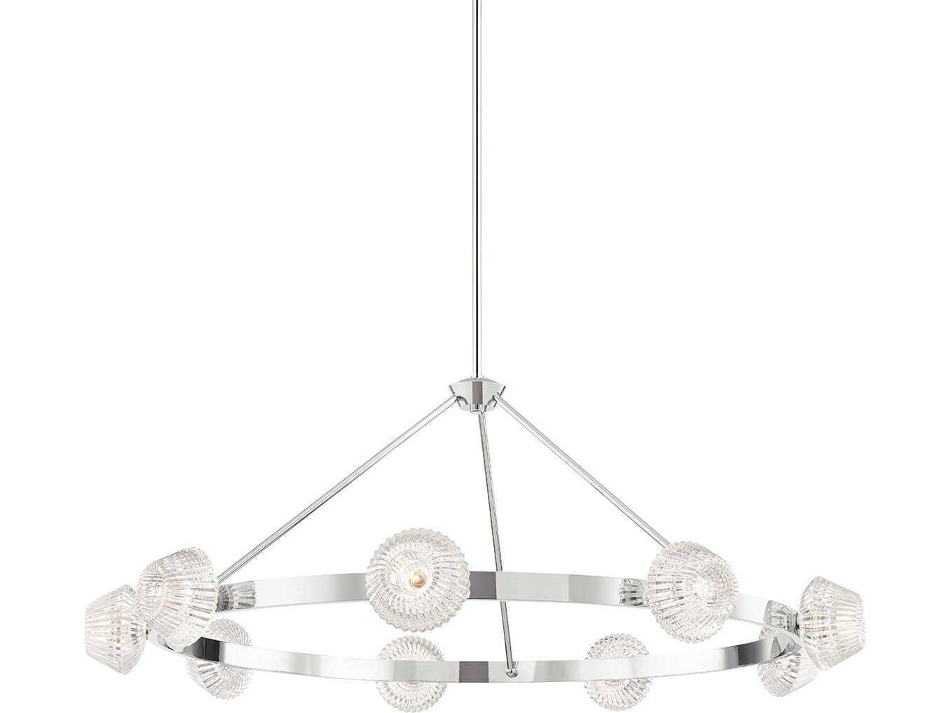 Hudson Valley Barclay 9-Light Polished Nickel Pendant
