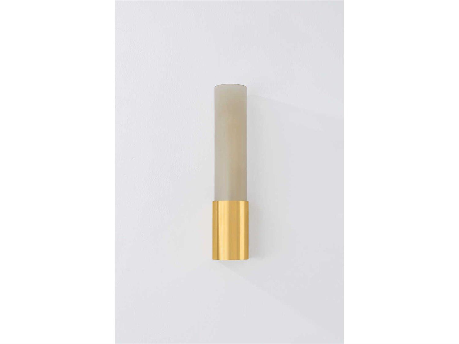 Hudson Valley Somersville 1-Light Aged Brass Bronze Wall Sconce