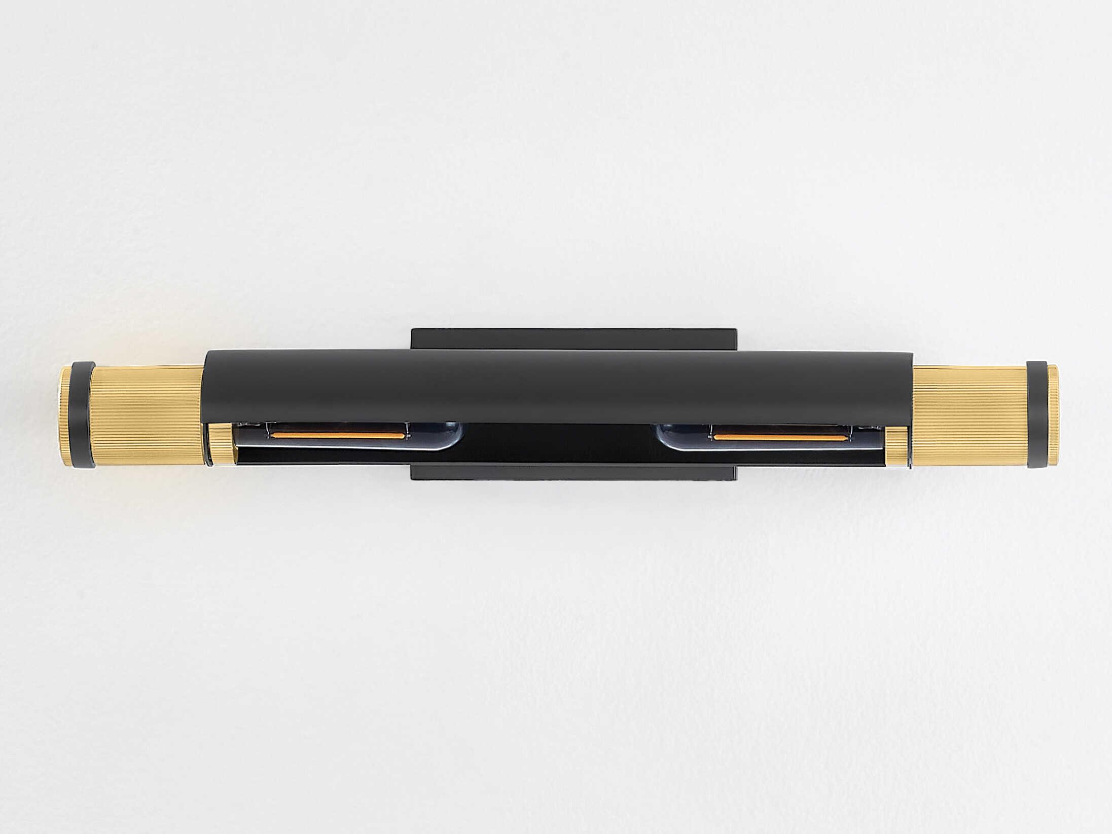 Hudson Valley Elm Park 2-Light Aged Brass Distressed Bronze Black Picture Light