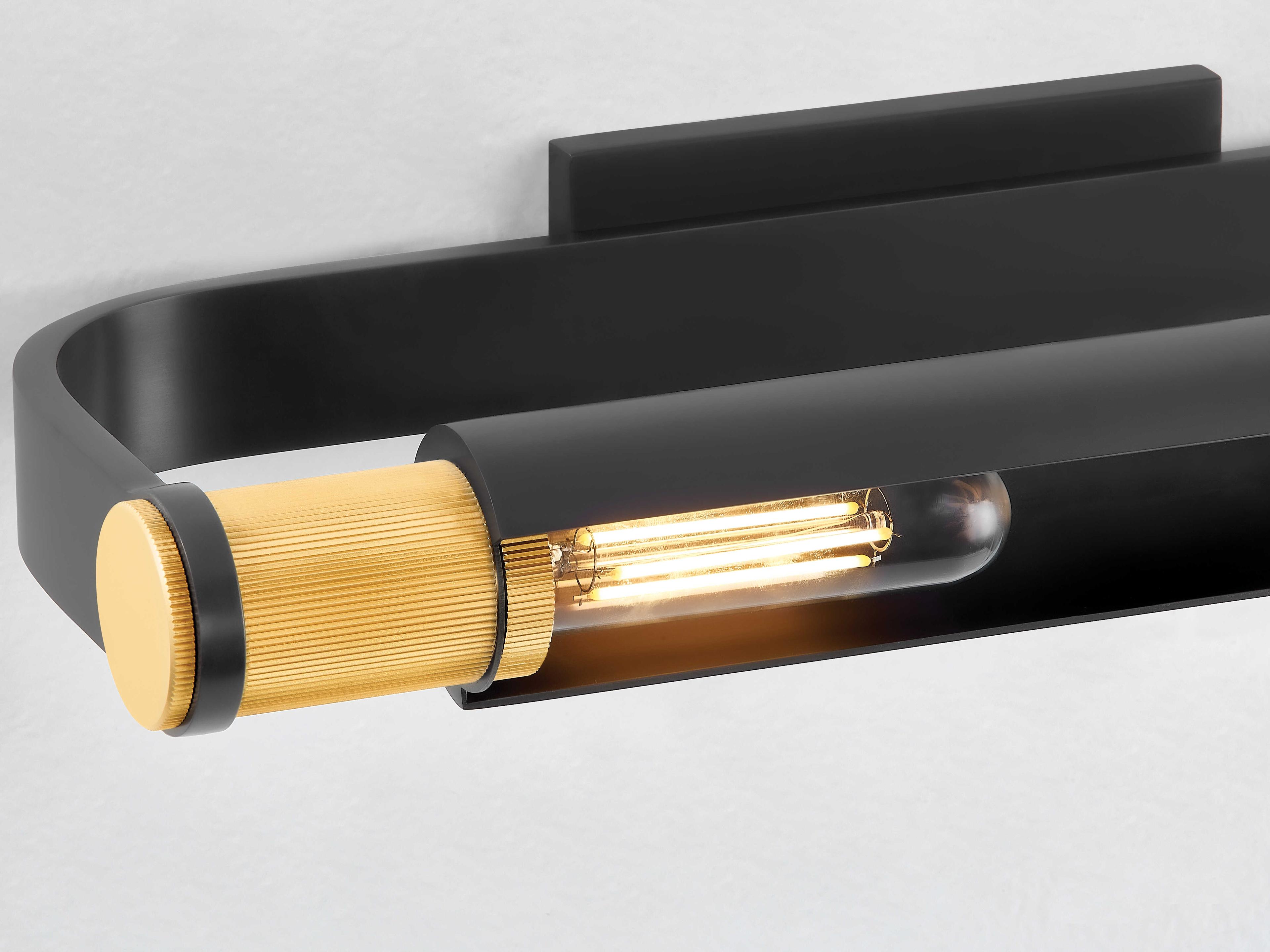 Hudson Valley Elm Park 2-Light Aged Brass Distressed Bronze Black Picture Light