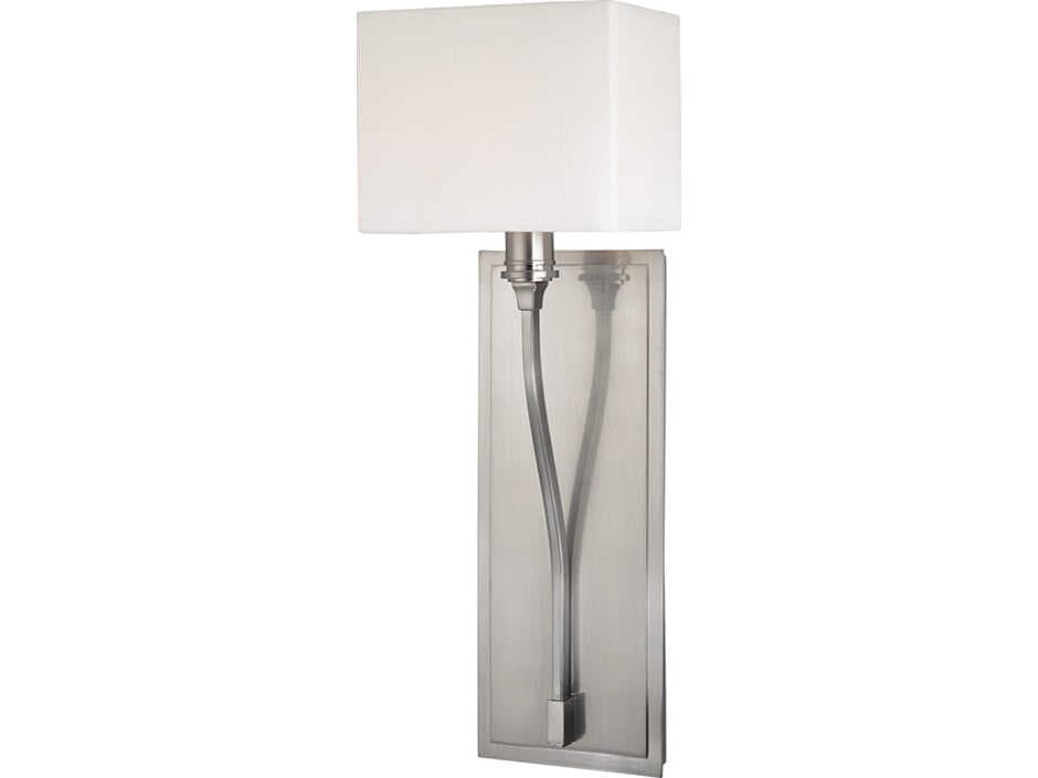 Hudson Valley Selkirk 1-Light Satin Nickel Wall Sconce
