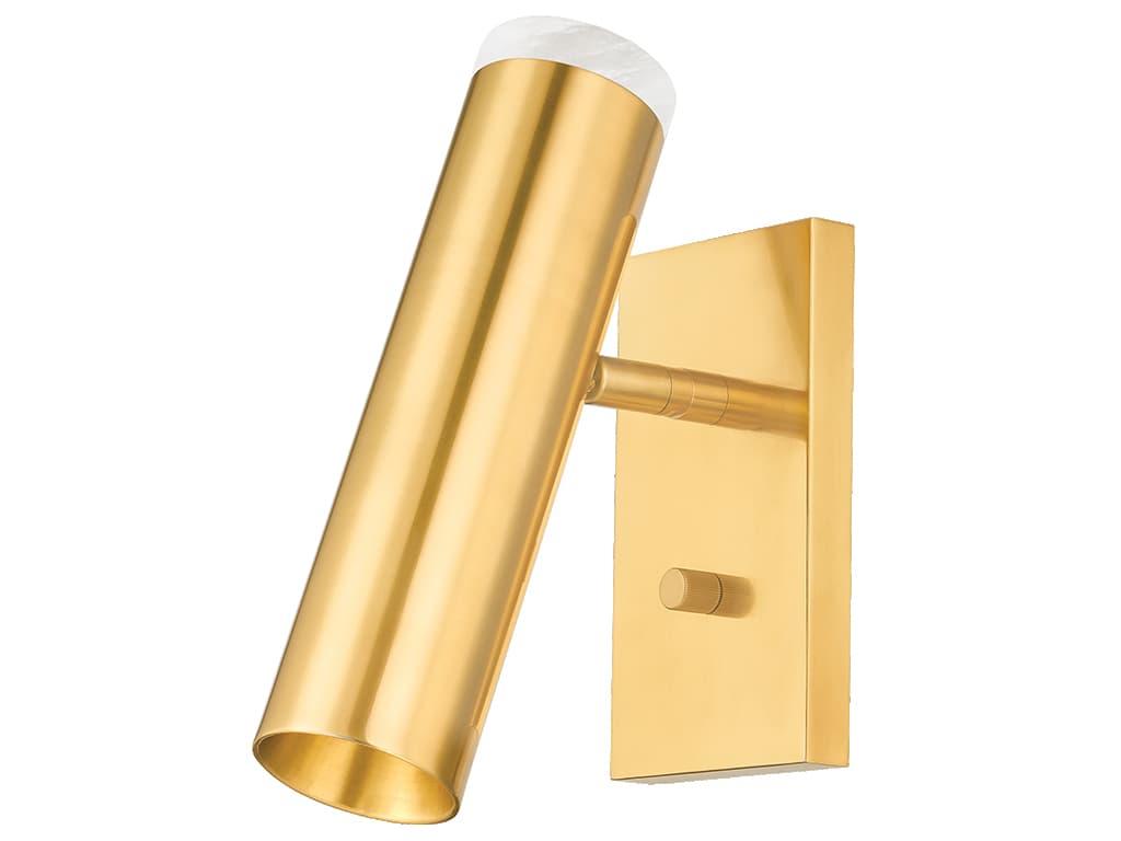 Hudson Valley Clark 1-Light Aged Brass Wall Sconce