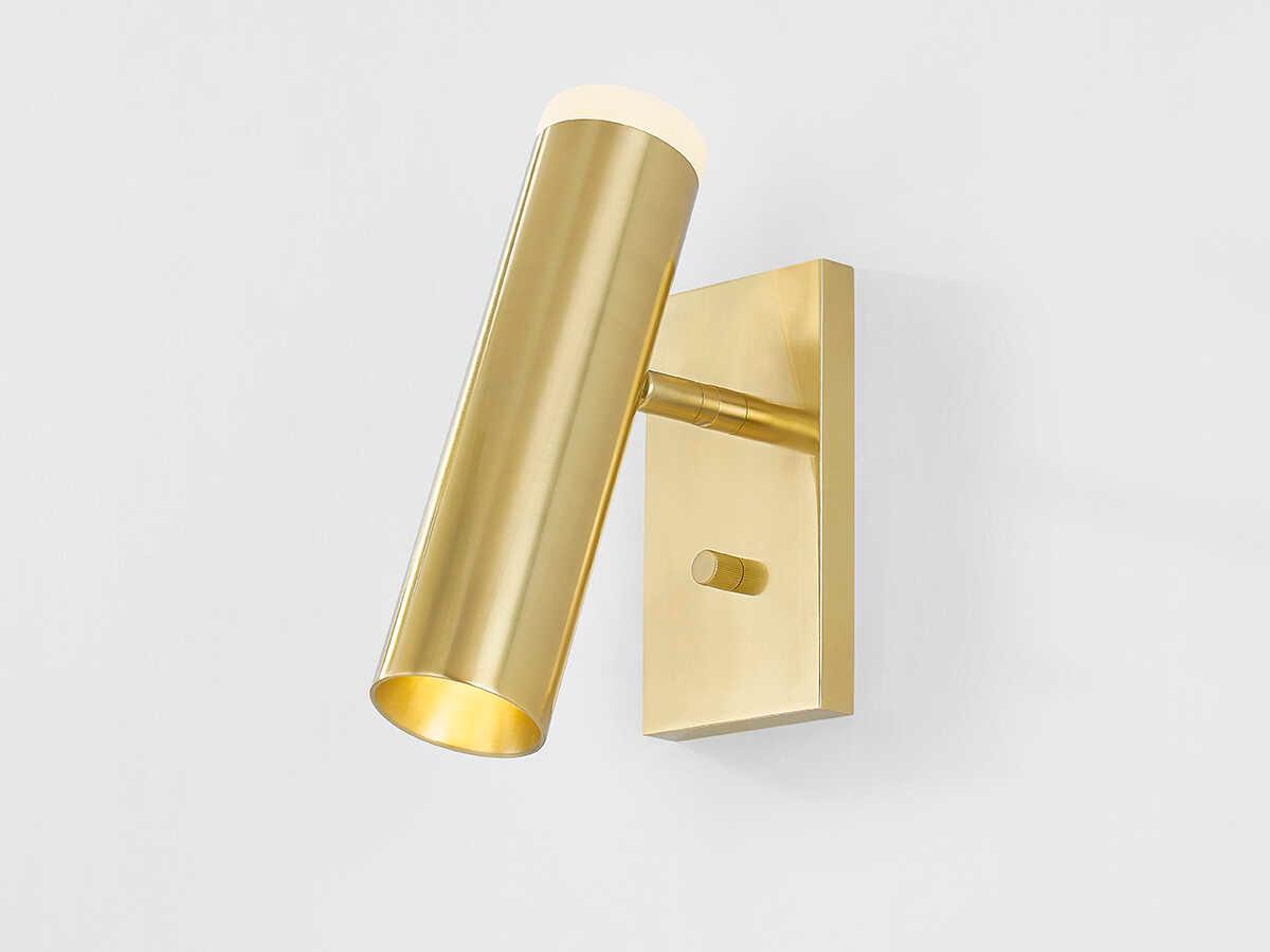 Hudson Valley Clark 1-Light Aged Brass Wall Sconce