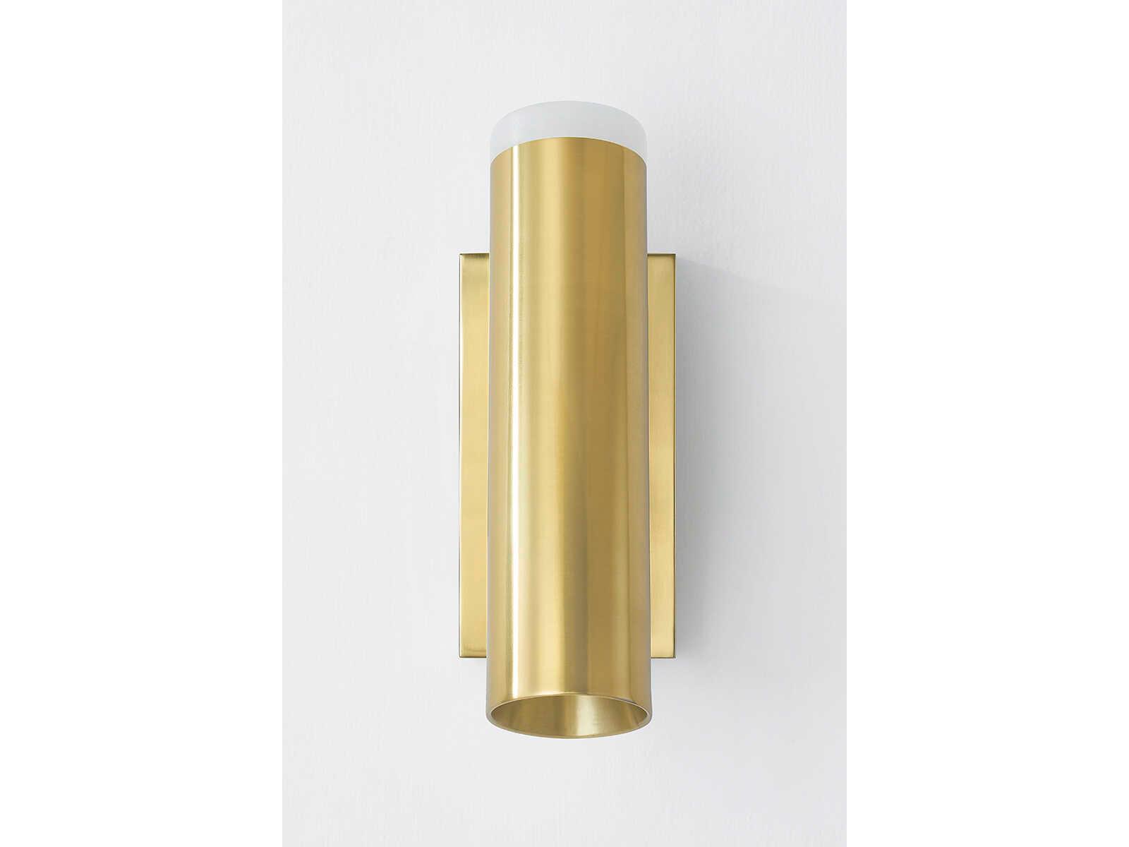 Hudson Valley Clark 1-Light Aged Brass Wall Sconce