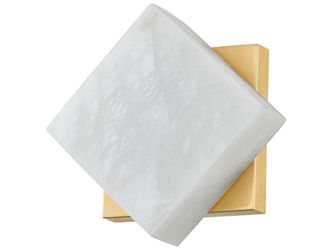 Hudson Valley Brockton 1-Light Aged Brass White LED Wall Sconce