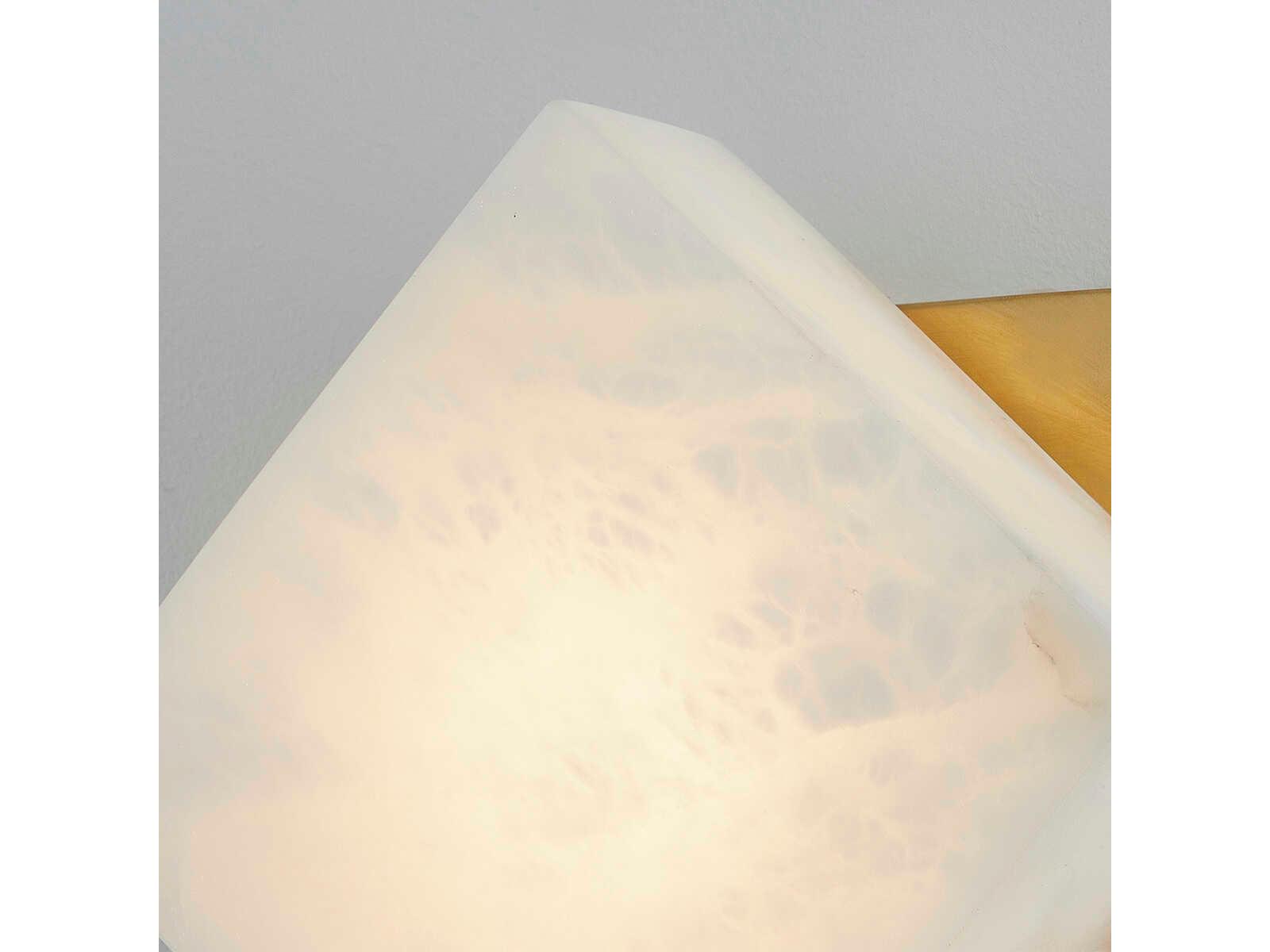 Hudson Valley Brockton 1-Light Aged Brass White LED Wall Sconce