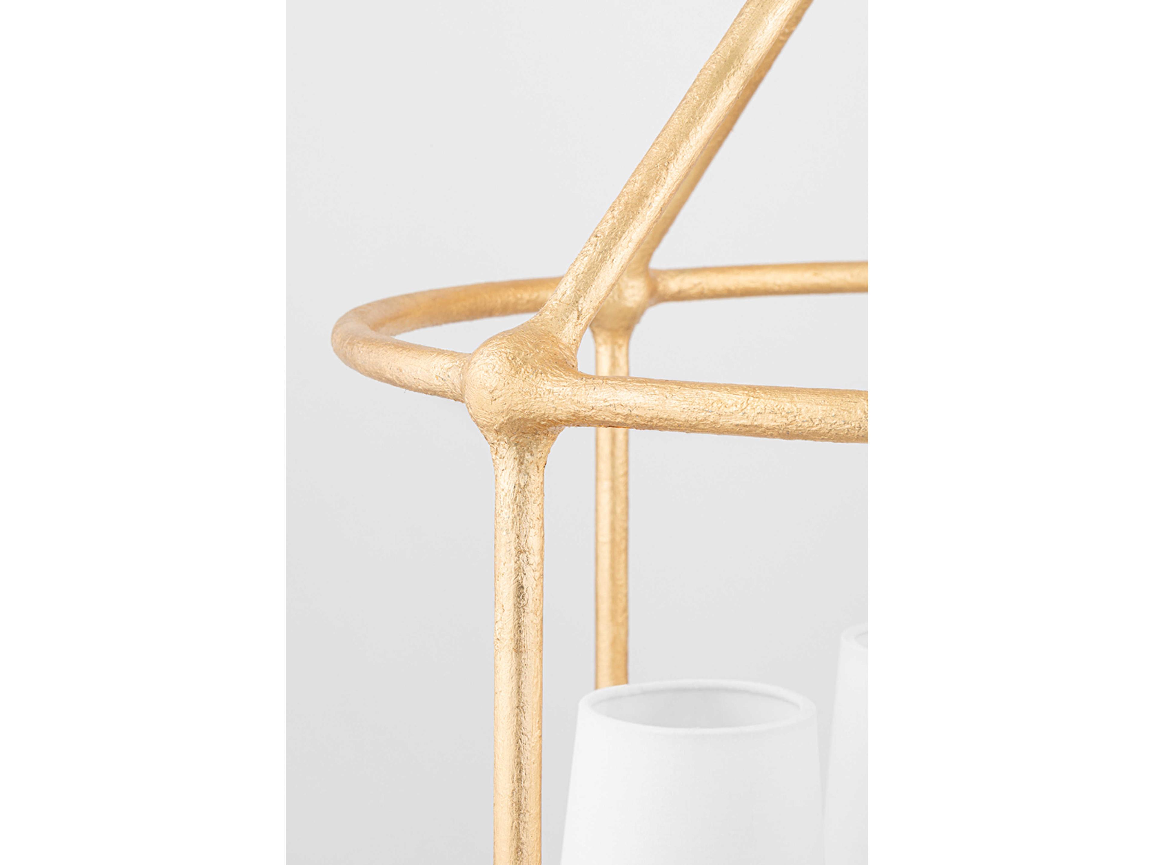 Hudson Valley Torch 3-Light Gold Leaf Empire Pendant