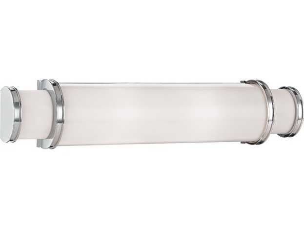 Hudson Valley Malcolm 1-Light Polished Nickel White Glass LED Vanity Light