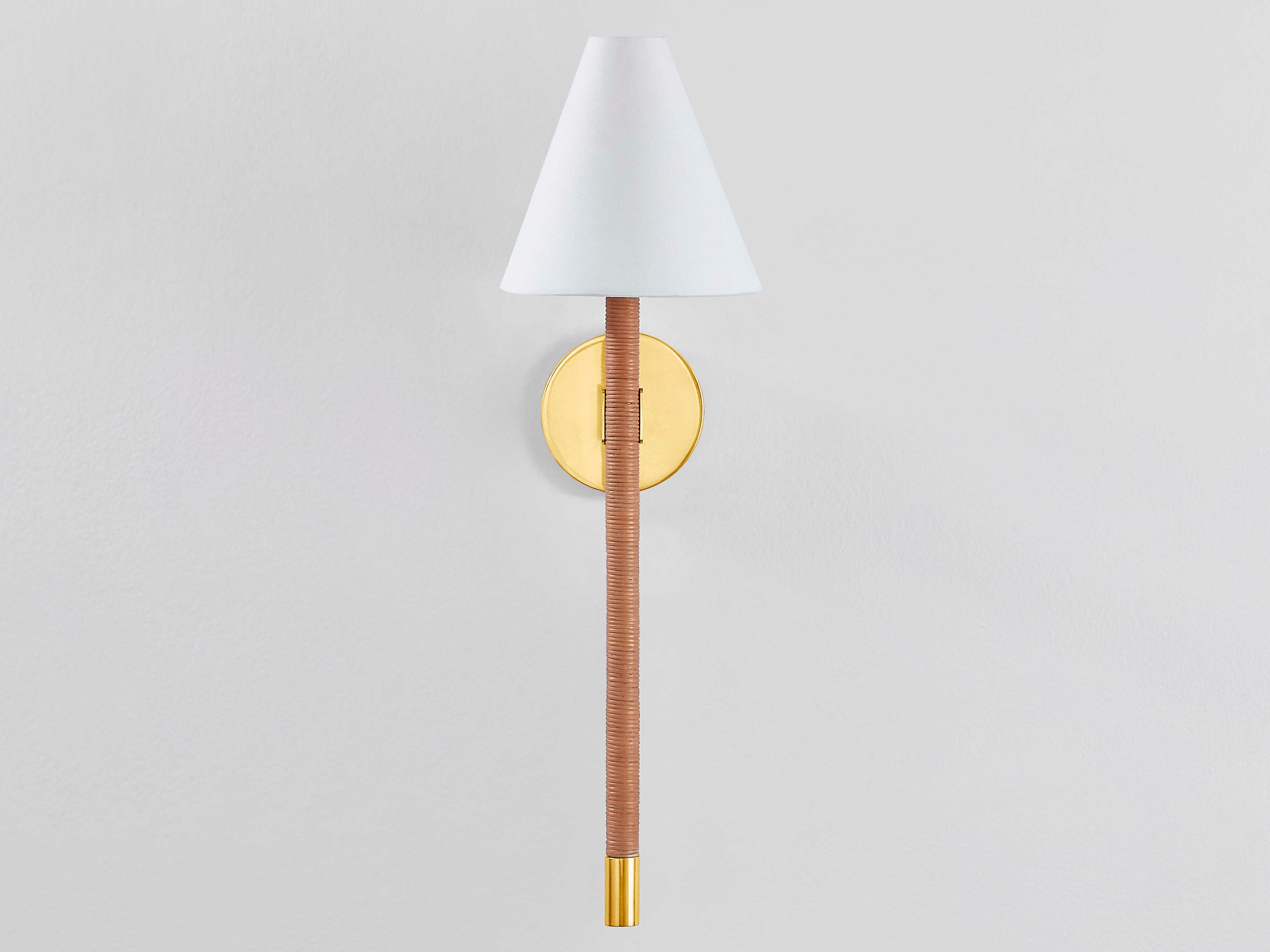 Hudson Valley Watkins 1-Light Aged Brass Wall Sconce