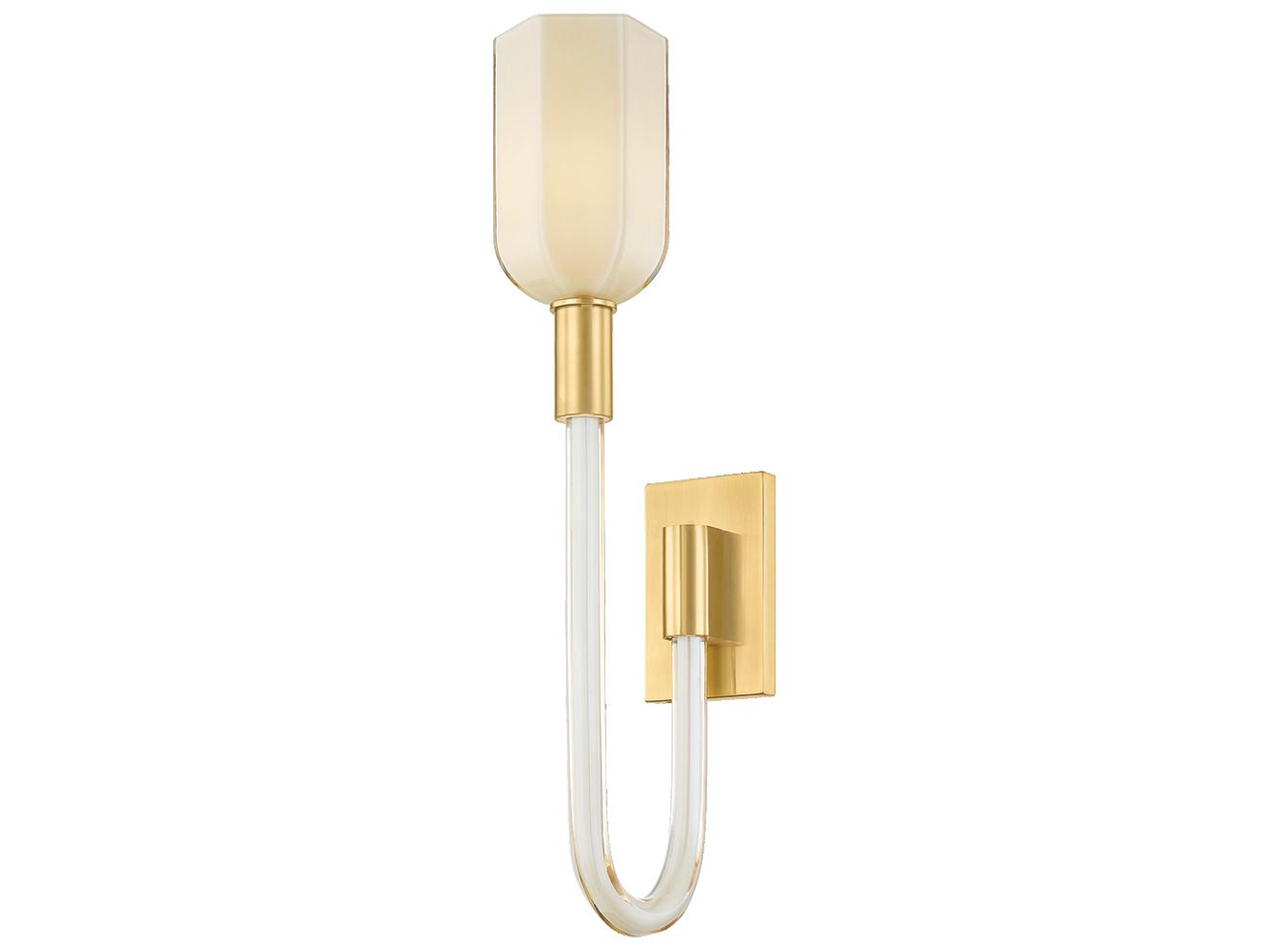 Hudson Valley Chester Park 1-Light Aged Brass Wall Sconce