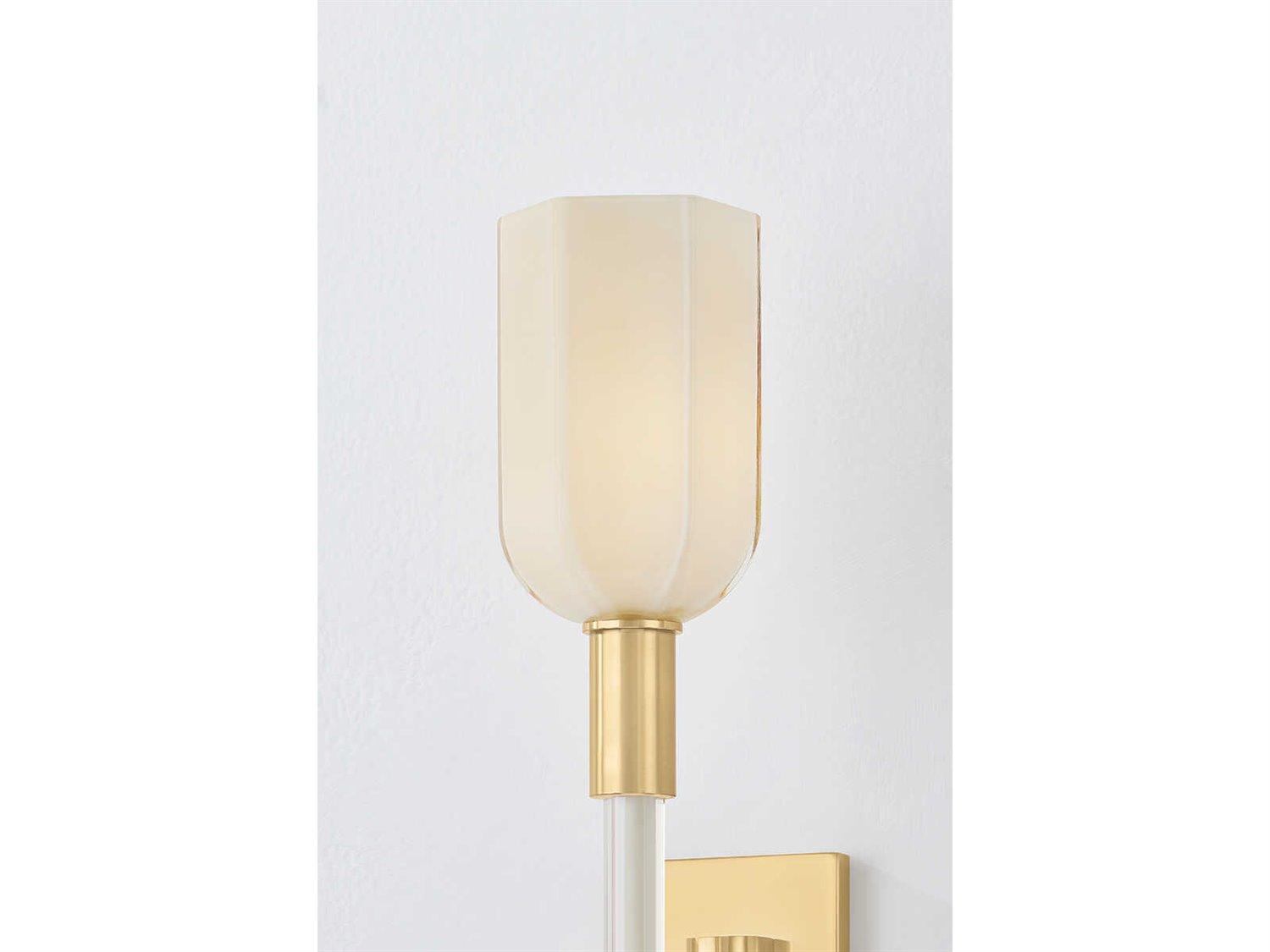 Hudson Valley Chester Park 1-Light Aged Brass Wall Sconce