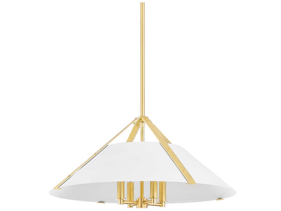 Hudson Valley Raymond 4-Light Aged Brass Soft White Pendant