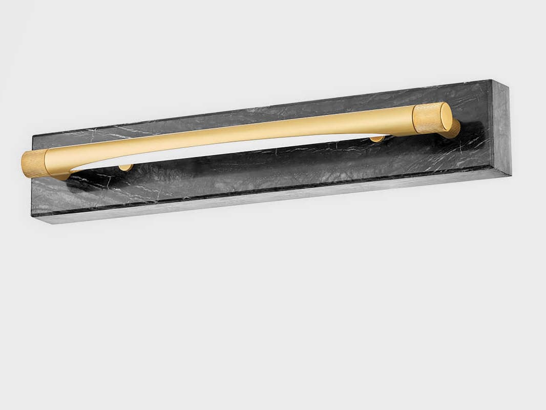 Hudson Valley Hayden 1-Light Aged Brass LED Vanity Light