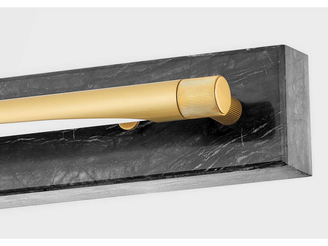 Hudson Valley Hayden 1-Light Aged Brass LED Vanity Light