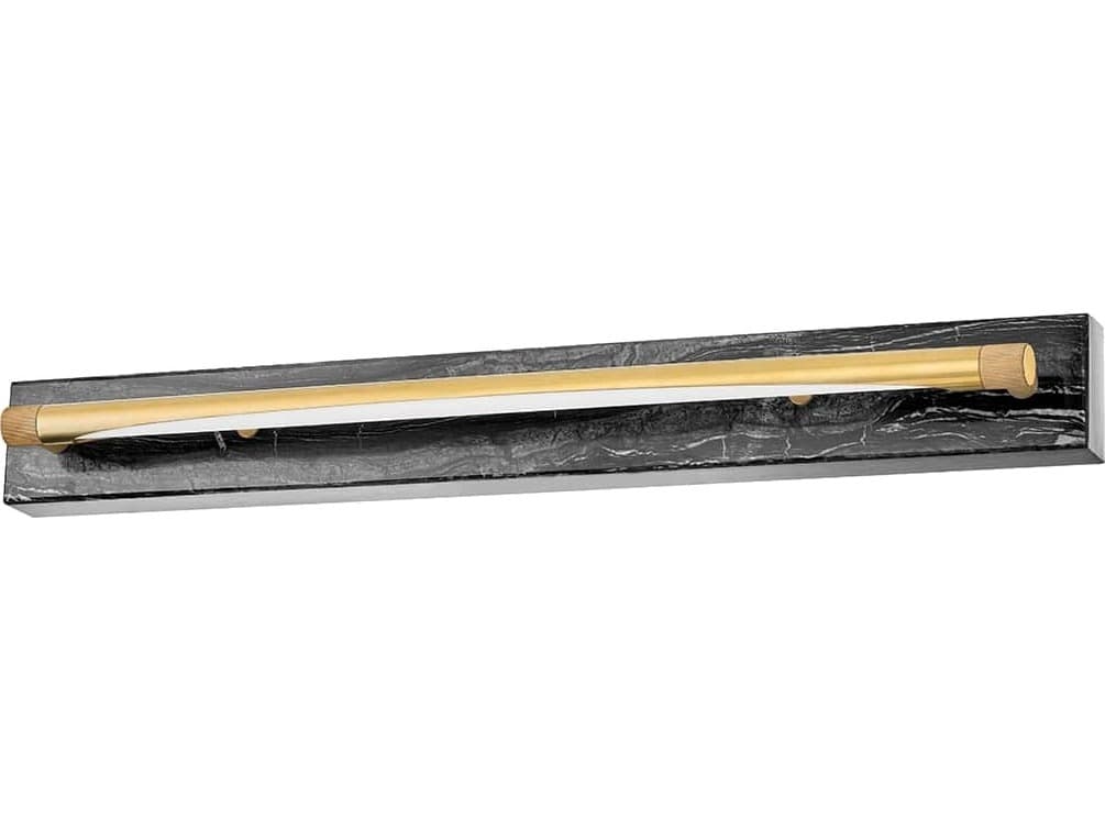 Hudson Valley Hayden 1-Light Aged Brass LED Vanity Light