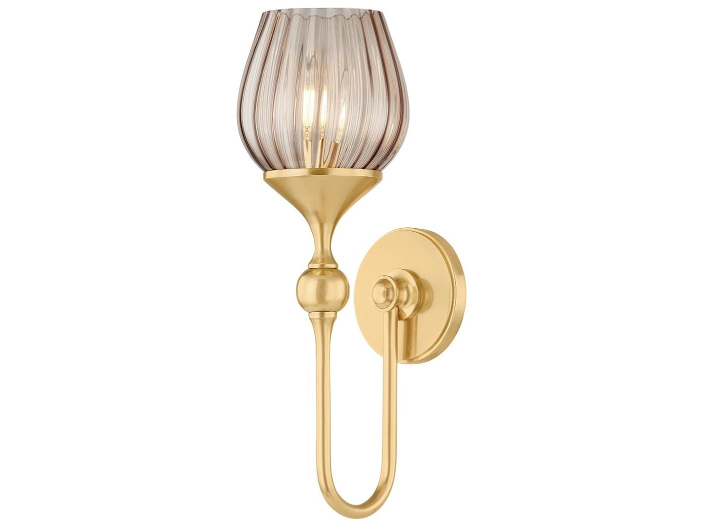 Hudson Valley Chatton 1-Light Aged Brass Wall Sconce