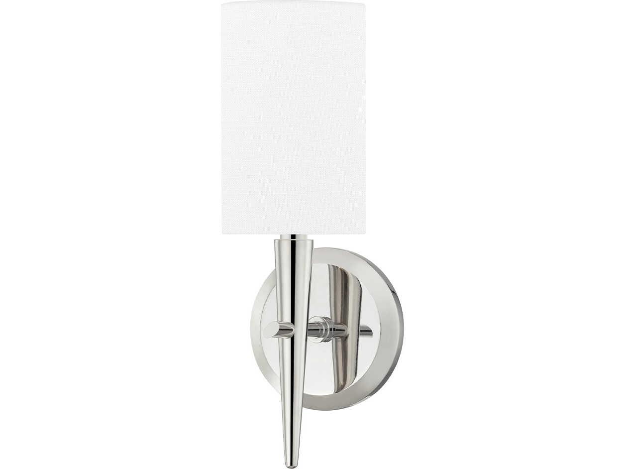 Hudson Valley Kirkwood 1-Light Polished Nickel Wall Sconce