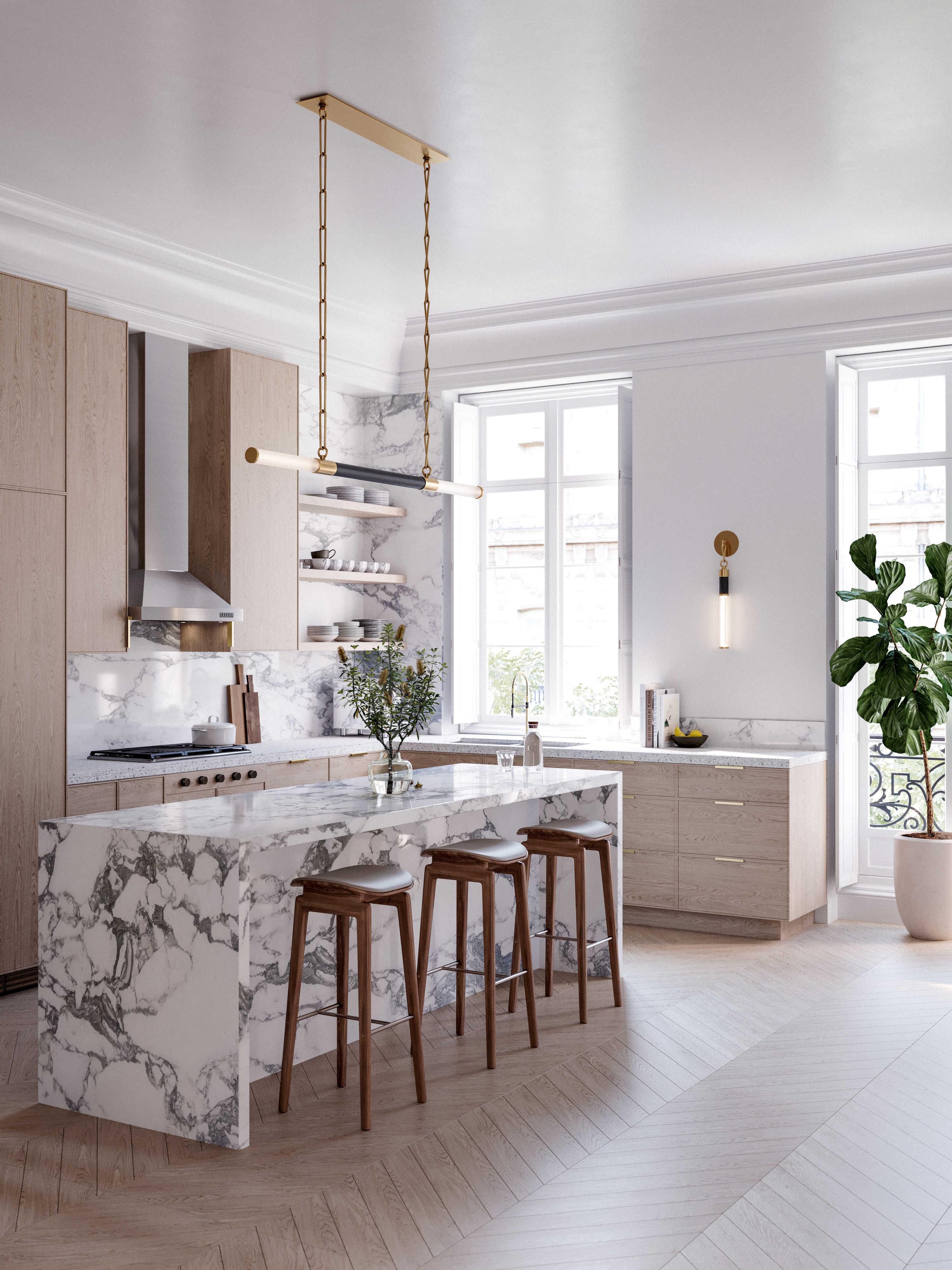 Hudson Valley Huntington 2-Light Aged Old Bronze LED Cylinder Linear Island Pendant