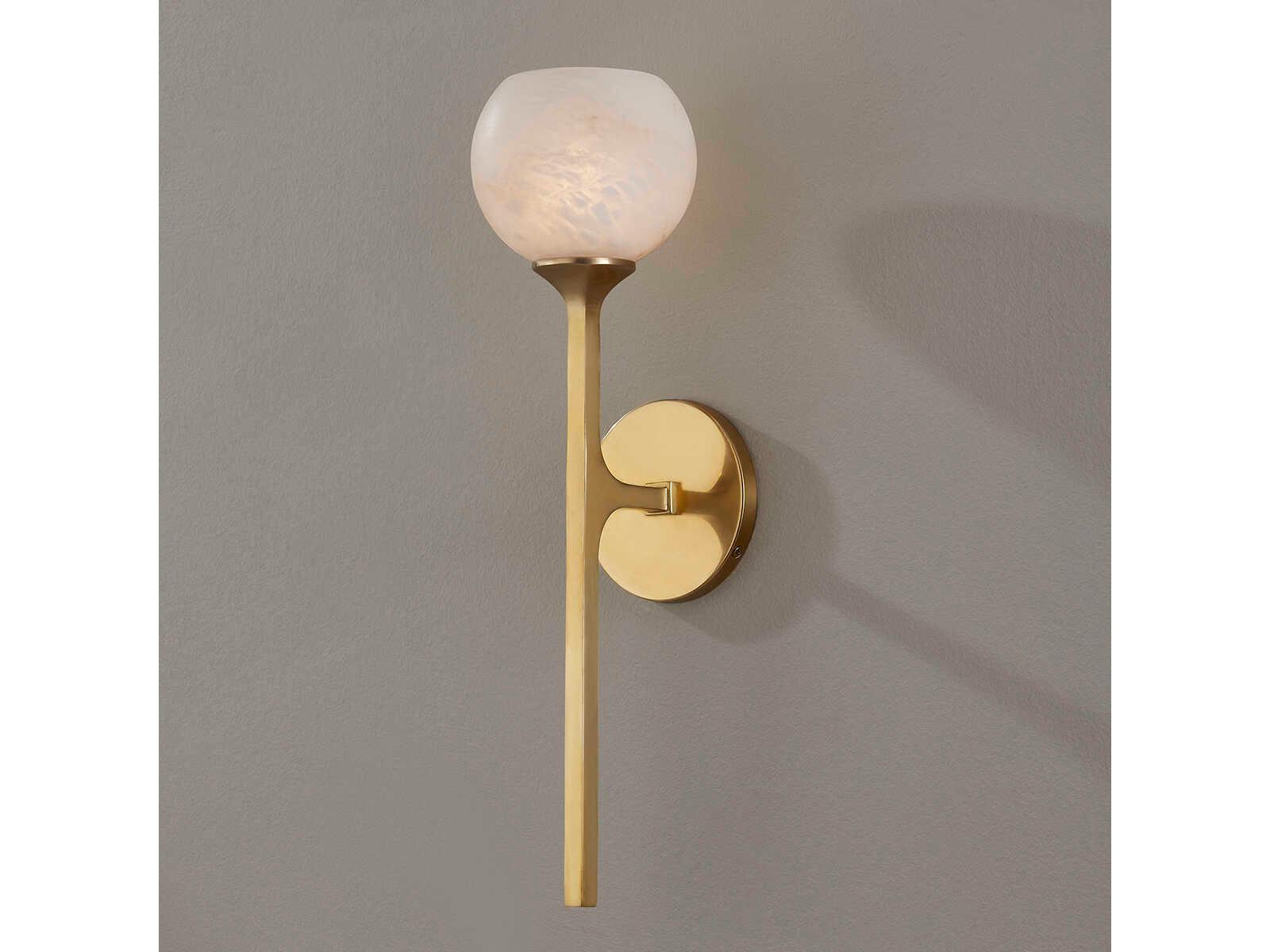 Hudson Valley Melton 1-Light Aged Brass LED Wall Sconce