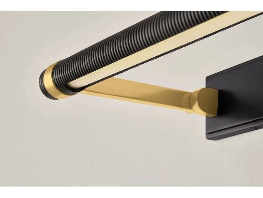 Hudson Valley Duell 1-Light Aged Brass Distressed Bronze Black Picture Light