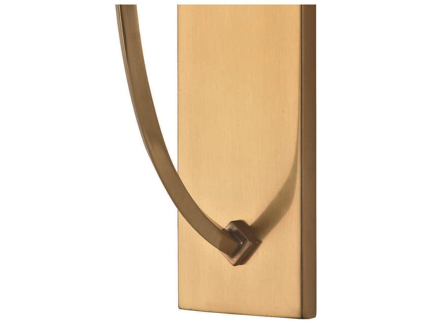 Hudson Valley Colton 1-Light Aged Brass Off White Wall Sconce