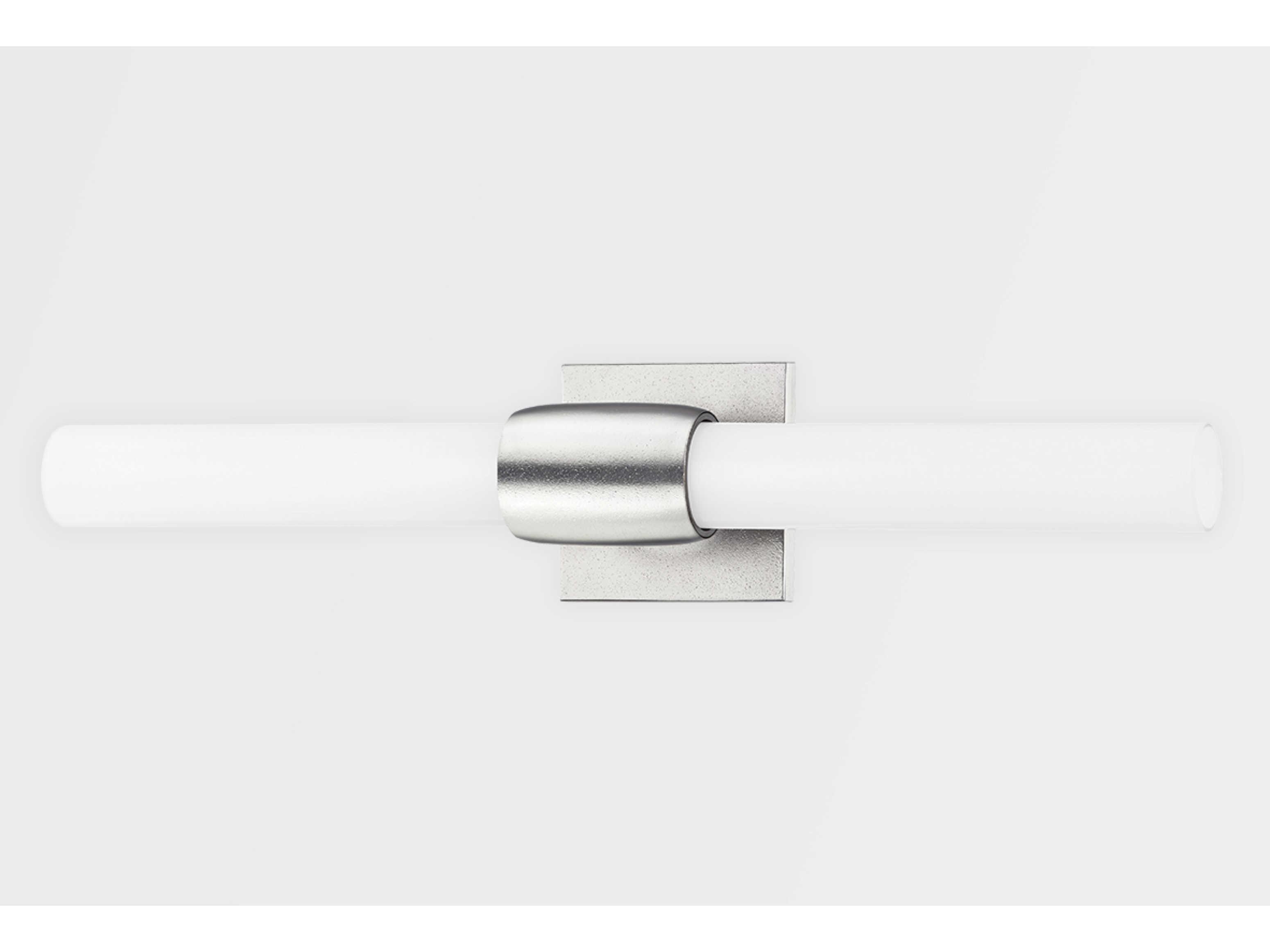 Hudson Valley Hogan 2-Light Burnished Nickel Opal Glossy Glass Wall Sconce