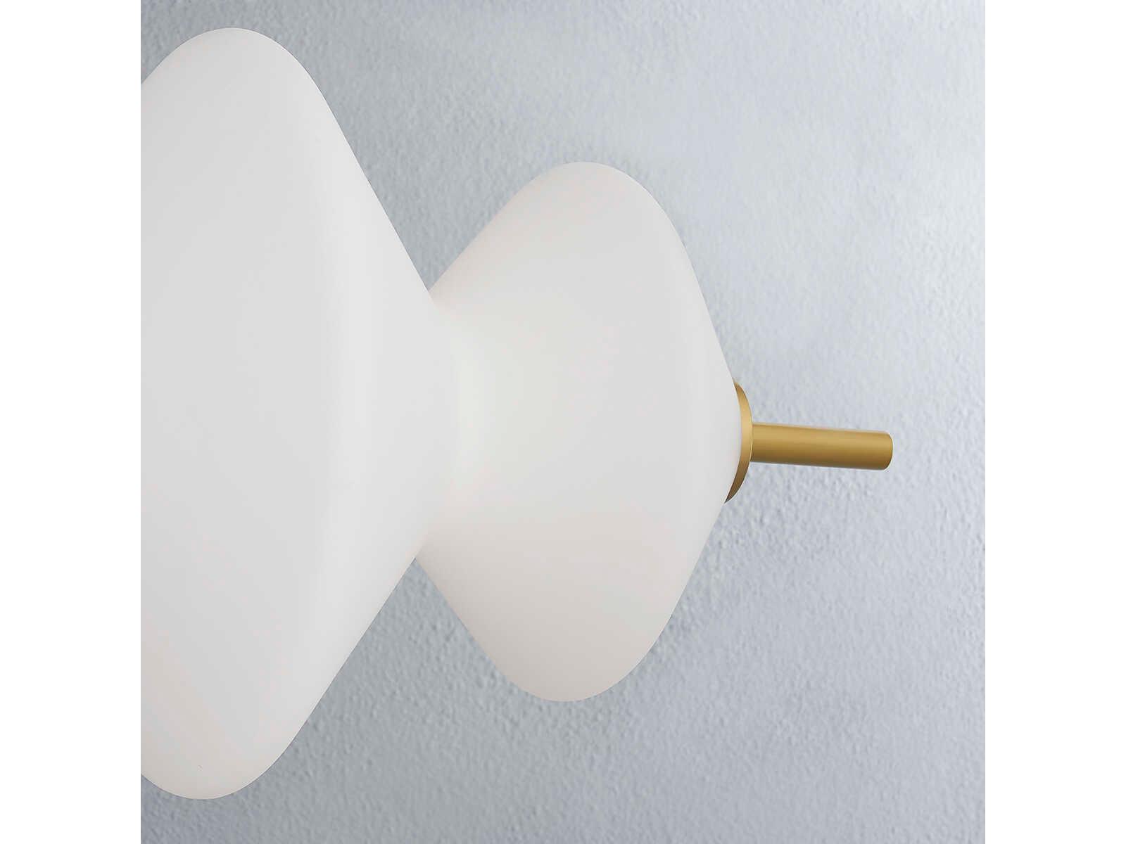 Hudson Valley Barrow 3-Light Aged Brass Glass LED Geometric Chandelier