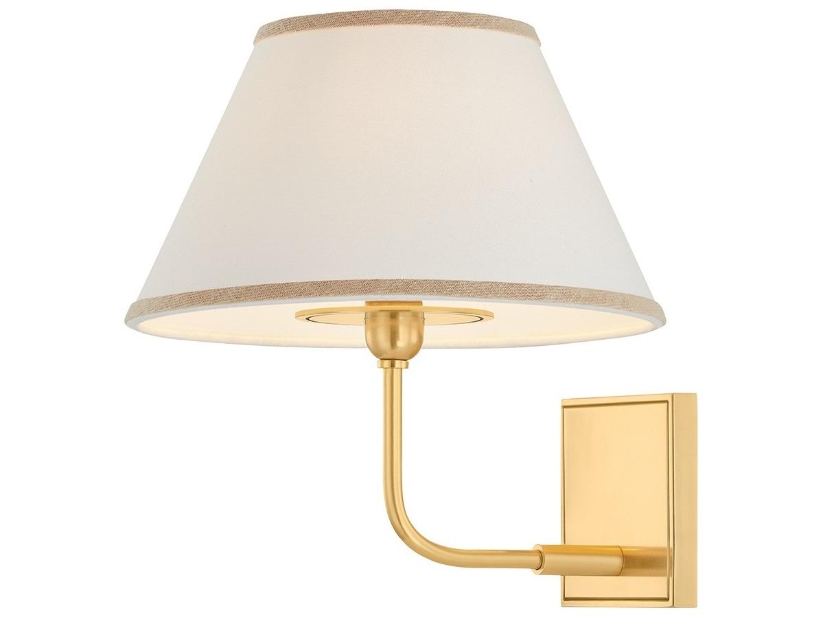 Hudson Valley Durland 1-Light Aged Brass Wall Sconce