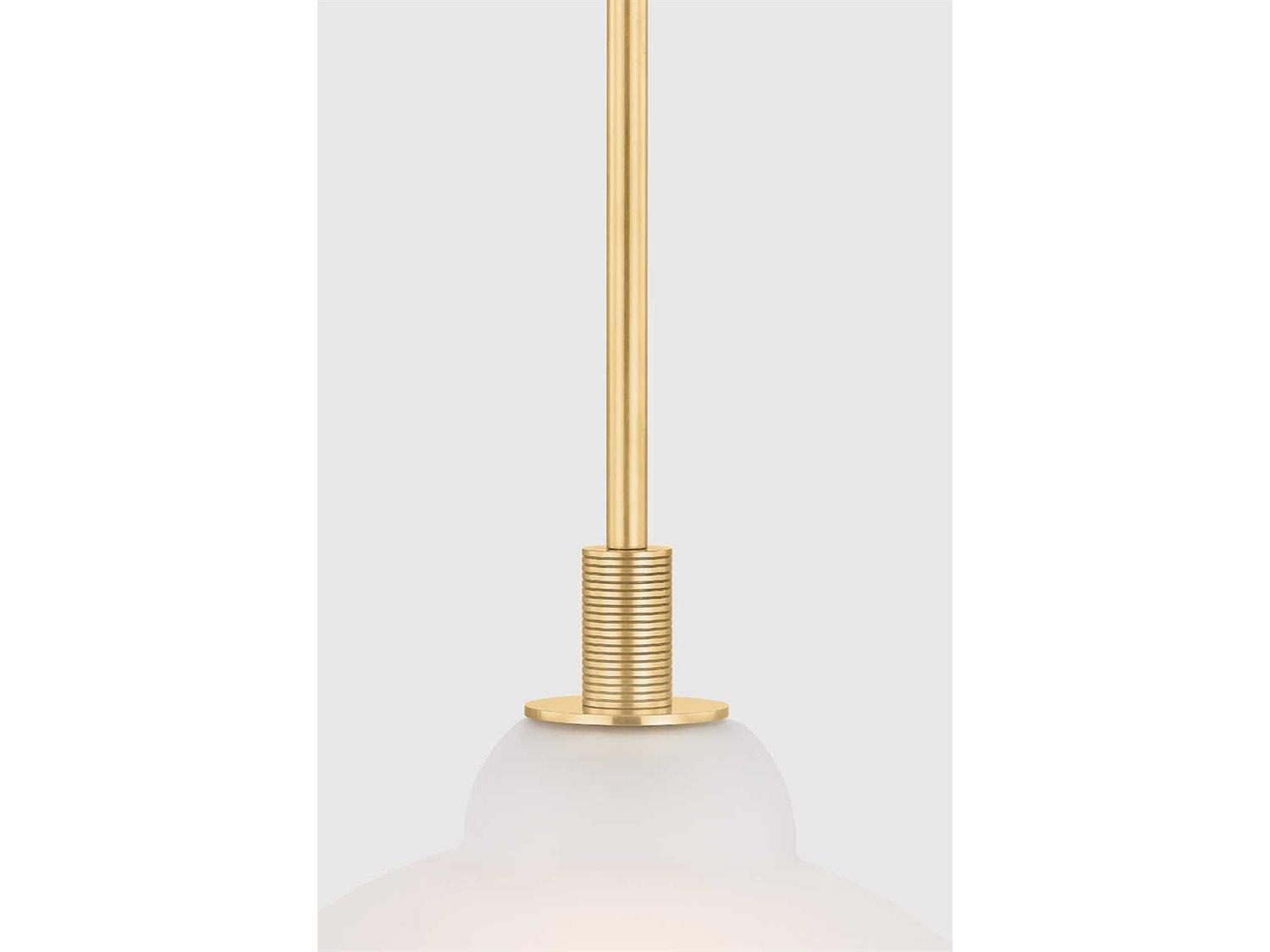 Hudson Valley Oberon 1-Light Aged Brass Dome Pendant
