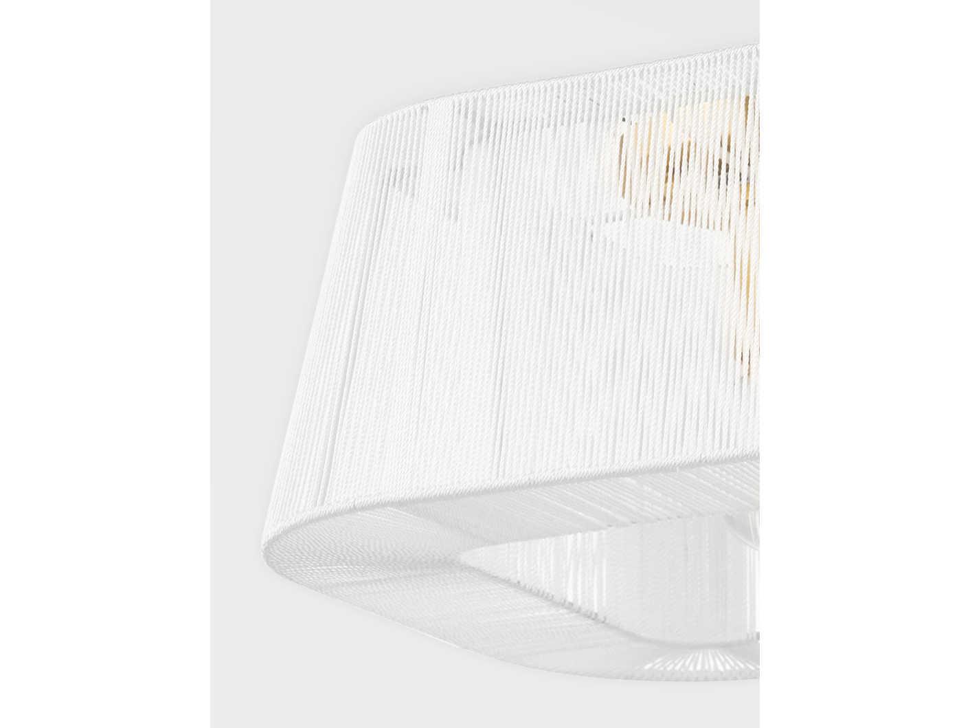 Hudson Valley Verona Beach 1-Light Aged Brass Geometric Flush Mount