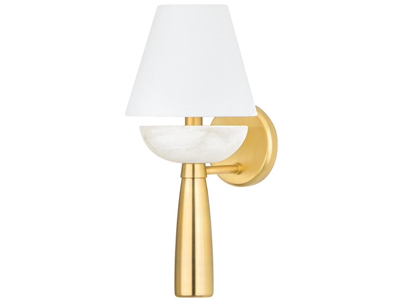 Hudson Valley New Windsor 1-Light Aged Brass Wall Sconce