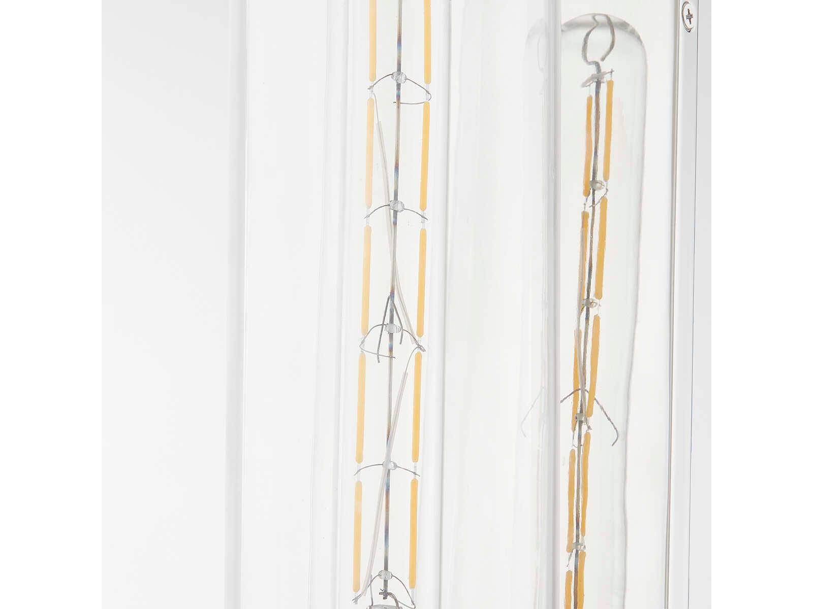 Hudson Valley Irwin 1-Light Polished Nickel Glass Wall Sconce