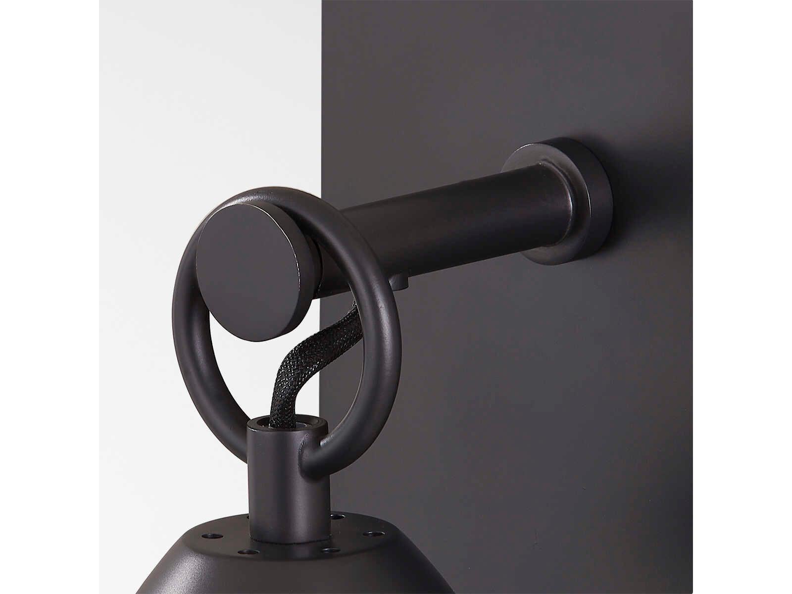 Hudson Valley Nantucket 1-Light Black Brass Glass Wall Sconce