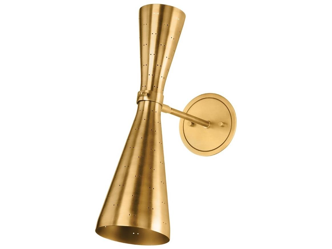 Hudson Valley Allanton 2-Light Aged Brass Wall Sconce