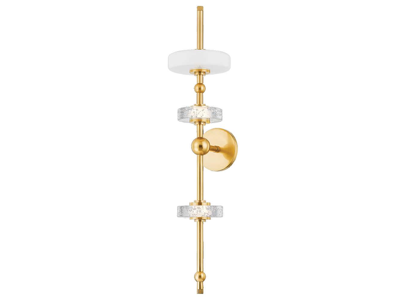Hudson Valley Maynard 3-Light Aged Brass Wall Sconce